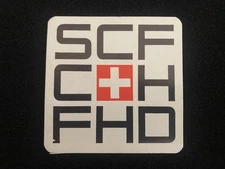 Adhesive Sticker - SCF FHD Swiss Army Special Unit -  Vintage 80s Original decal