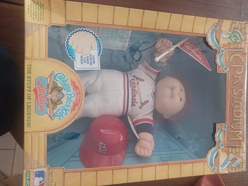 RARE Vintage 1986 Cabbage Patch Kids All Stars cardinals CPK STADIUM Doll