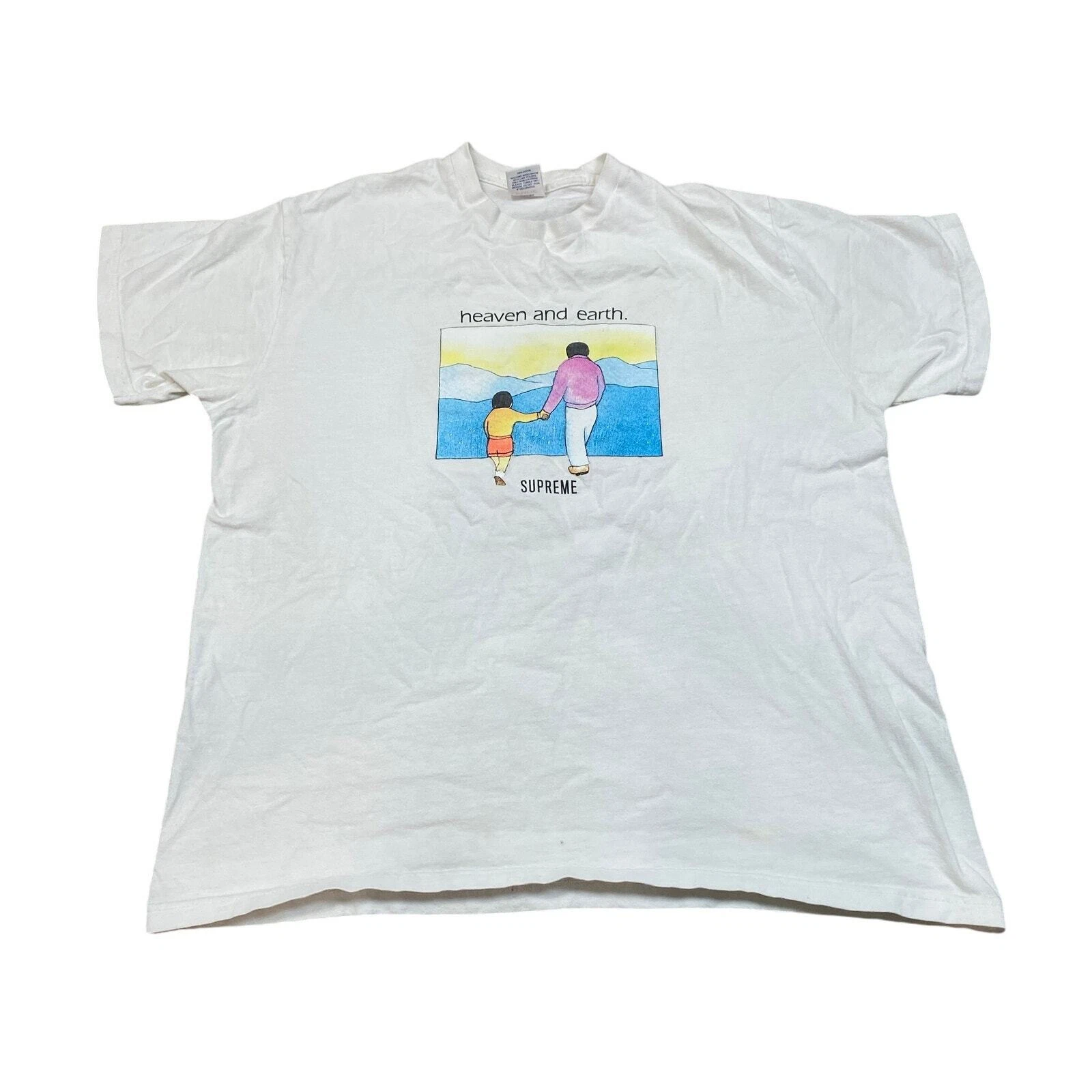 Tee shirt homme Supreme Heaven and Earth Large Made in USA