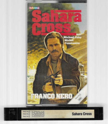 Spectrum Video Glasbox  Franco Nero  Michael Coby   SAHARA CROSS   VHS Rarität