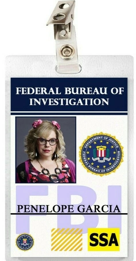 Criminal Minds TV Show ID Badge Penelope Garcia Cosplay Prop Costume