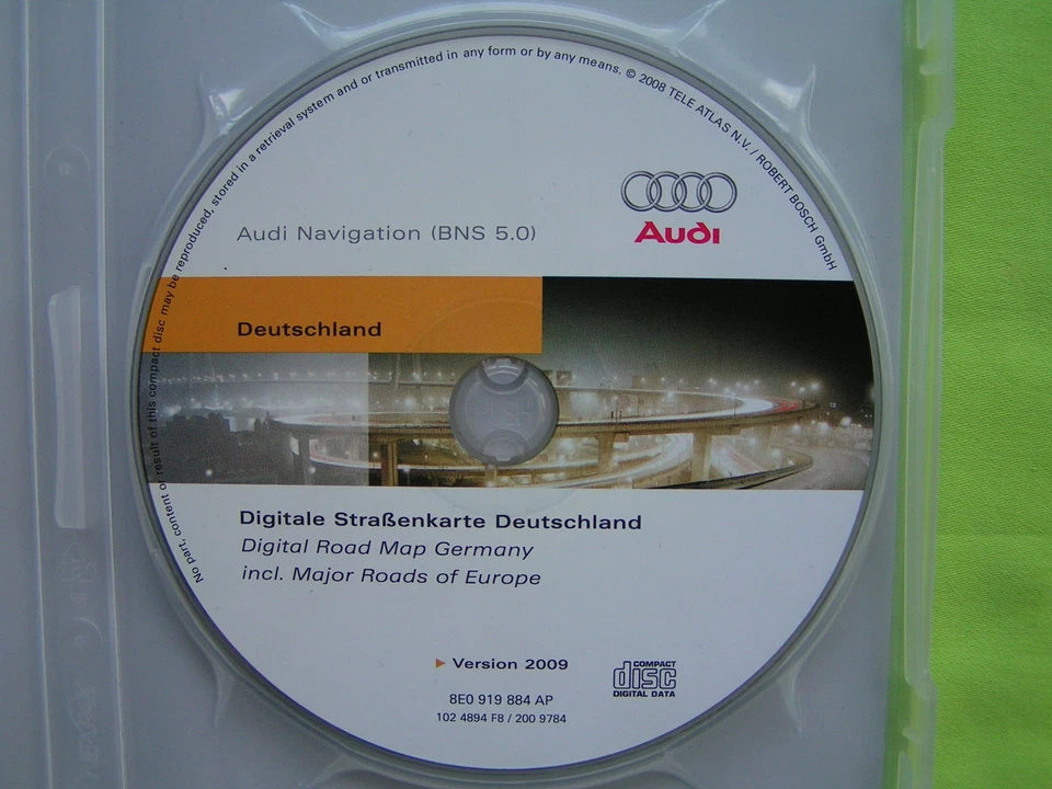 AUDI CD NAVIGATION SOFTWARE DEUTSCHLAND EU 2009 BNS 5.0 A3 A4 TT 8E0 919 884 AP - Bild 3 von 3