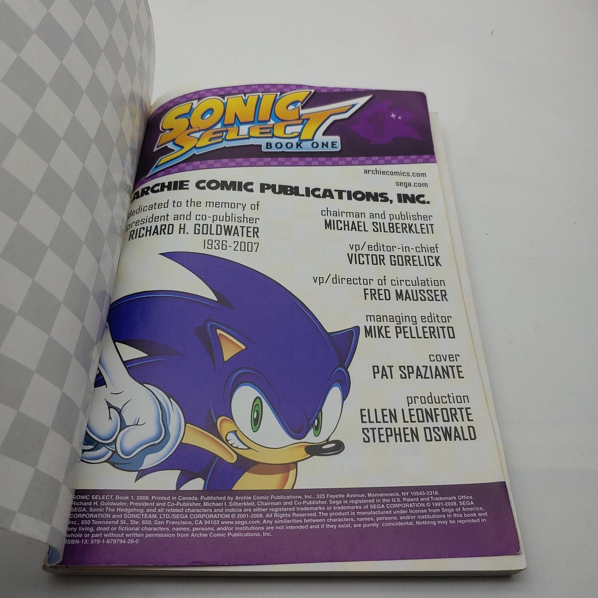 Sonic Select Book One. Archie Comics 2008. Free Shipping | eBay