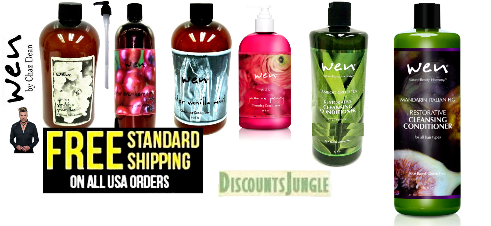 Wen Hair Care Cleansing Conditioner Winter Vanilla Mint 16 Oz W