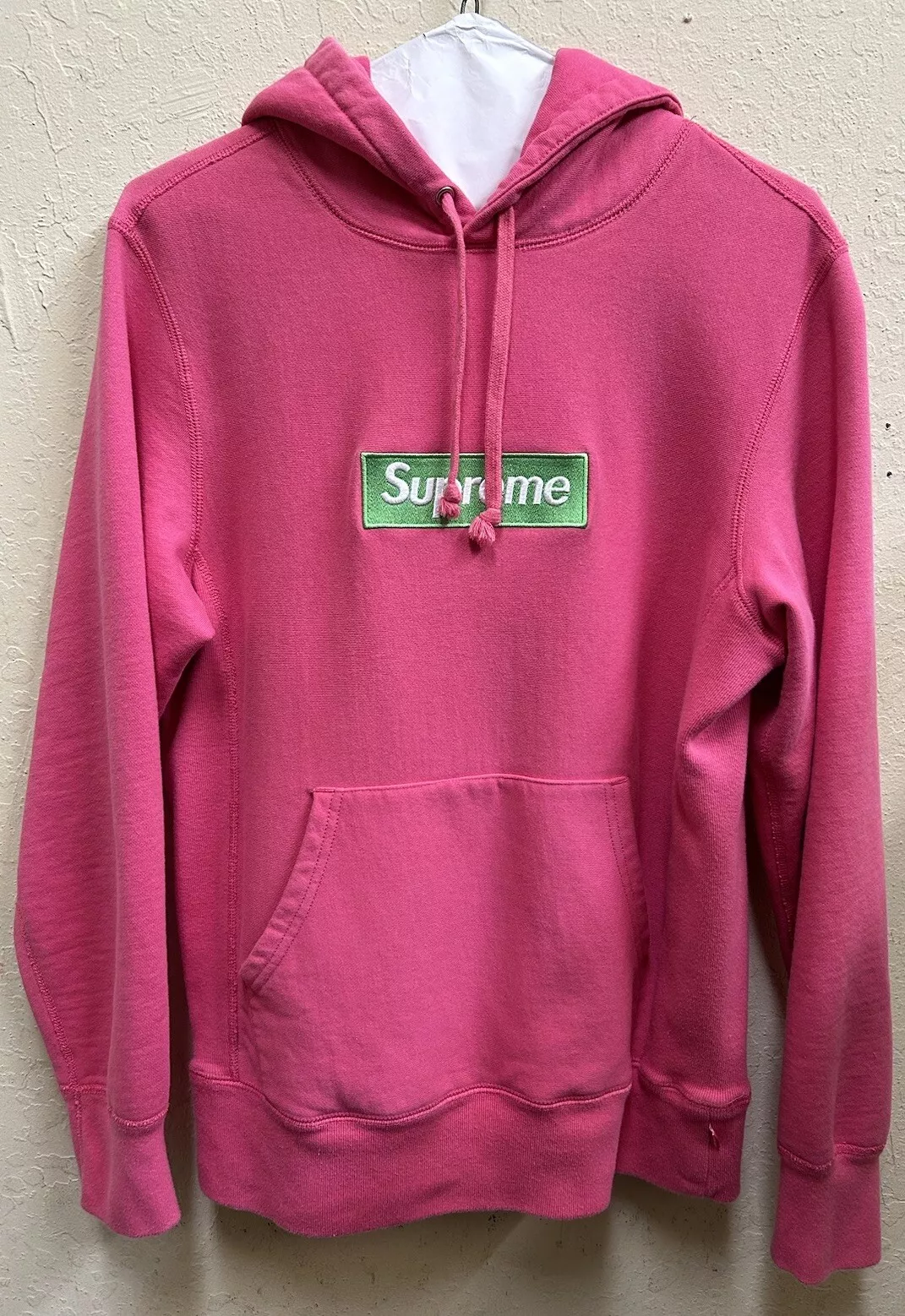 Sweat à capuche FW17 Supreme Box Logo Magenta Taille PETIT 100% Authentique