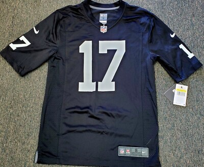 LAS VEGAS RAIDERS DAVANTE ADAMS #17 MENS OFFICIAL NIKE BLACK GAME