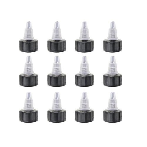 12pcs Black Twist Top Caps Natural Replacement Caps Bottle Cap Crafts