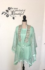 Mint Organza Glamorous Jacket