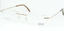 Inface Danish Design if8600H-390 GOLD EYEGLASSES RIMLESS GLASSES 52-19-140mm