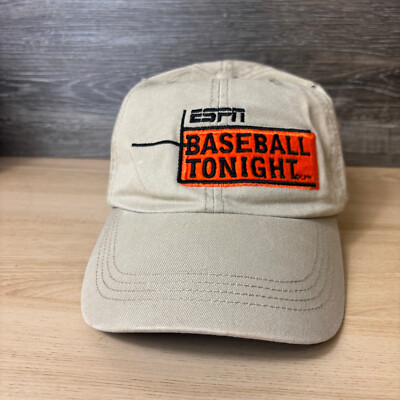 ESPN Hat Cap Strap Back Brown Baseball Tonight Adjustable | eBay