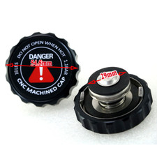 1.1BAR Aluminium Round Billet Notch Grip Cooler Cap CNC Machined Anodize