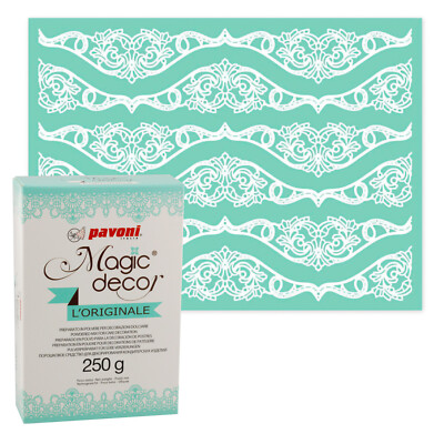 Magic Decor Matte Bordüre + Magic Decor Pulver 250g für essbare Spitze