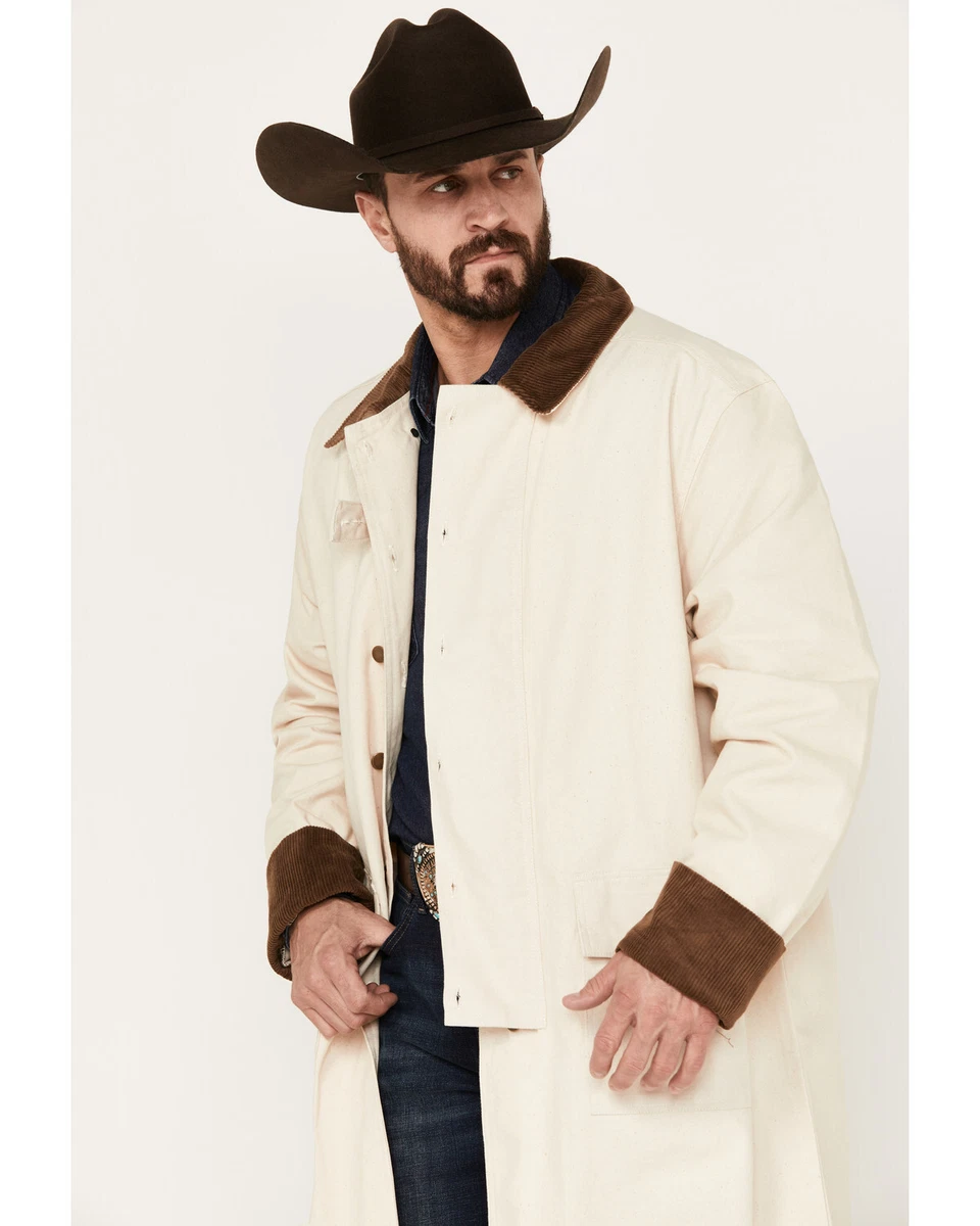 RangeWear by Scully Men s Long Canvas Duster RW107 WALNUT