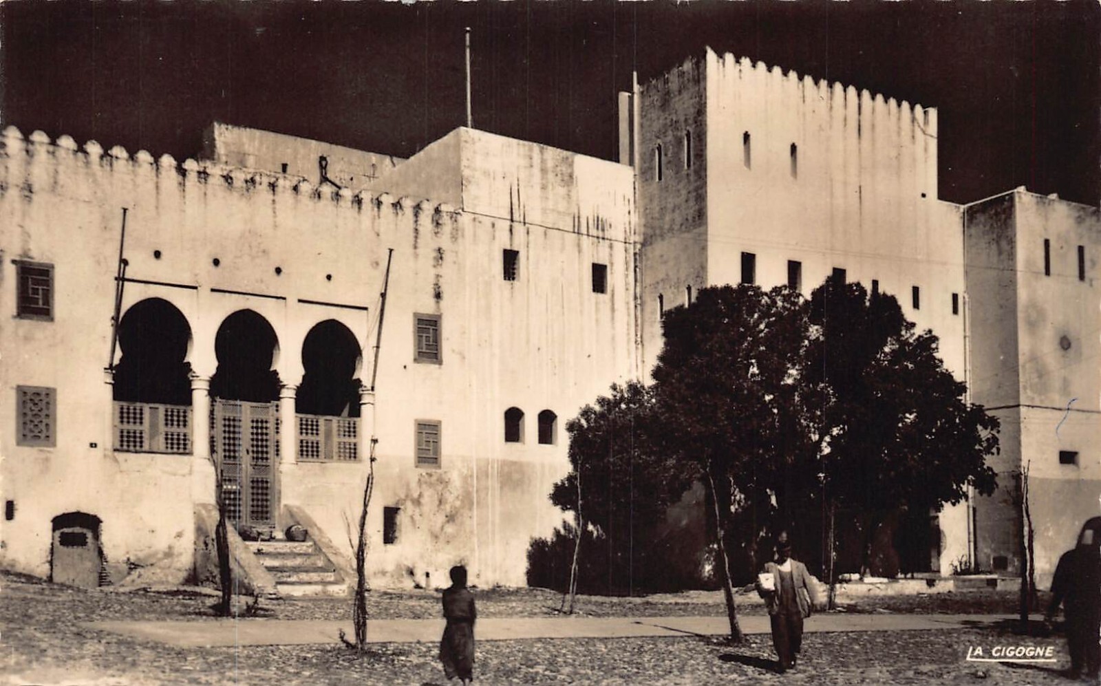 A915 Morocco Tanger Treasure and the jail of Casbah RPPC vintage postcard