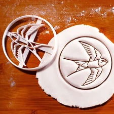 Swallow Bird Cookie Cutter - Hirundinidae ornithologist passerine songbird luck