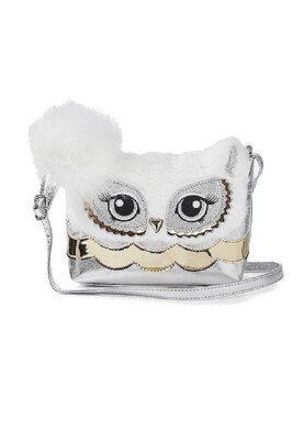 Justice For Girls Fur Metallic Owl Critter Crossbody Purse | eBay
