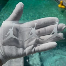 jordan jumpman Heat Transfer pack of 3 Iron On Logo 2" pick your color sport diy