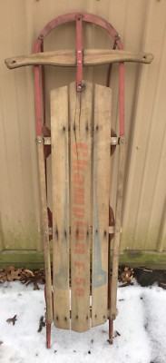 Vintage Champion F-56 Kalamazoo Sled Company Dated Xmas 1965 On