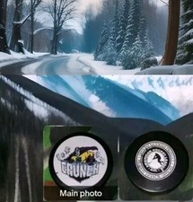 SYRACUSE CRUNCH AHL VINTAGE LICENSED PUCK VEGUM MFG. Made in SLOVAKIA 🇸🇰