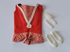 Vintage Barbie SKIPPER Doll #0950 Swimsuit Brush Comb & Shoes 1960's