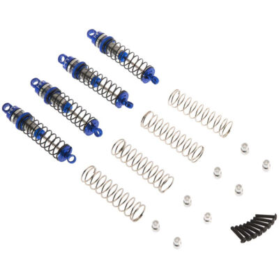 Hot Racing LTN56DP06 Threaded Aluminum Shocks, Blue: Traxxas Latrax Teton Rally