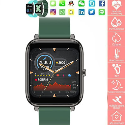 Touch Smart Watch Women Men Heart Rate Bracelet For Android Waterproof