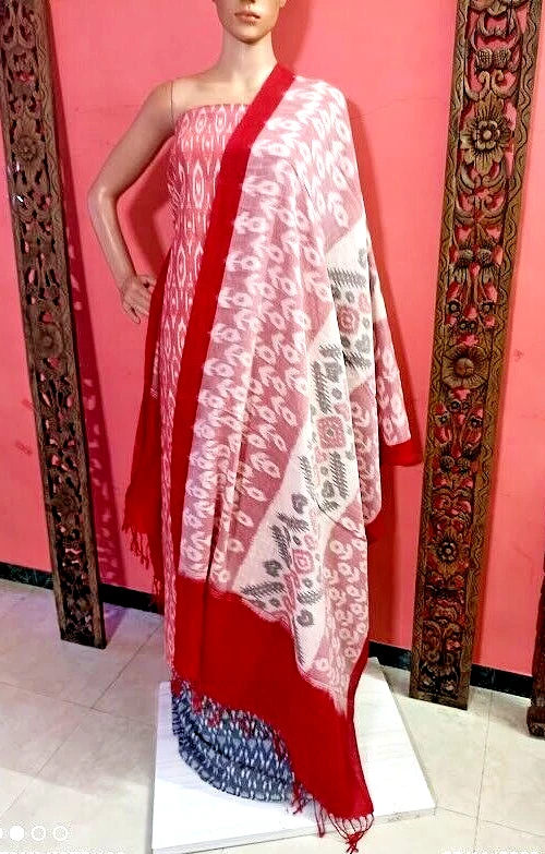 Ikkat top salwar kameez