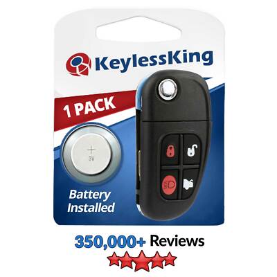 Replacement for 2002-2008 Jaguar X-Type Key Fob Keyless Entry Car Remote