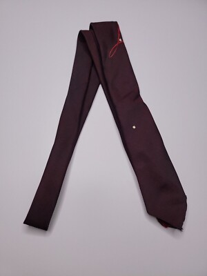 Al Baskin Joliet Mens Formal Necktie 57''Lx2.25''W Maroon Neck Tie