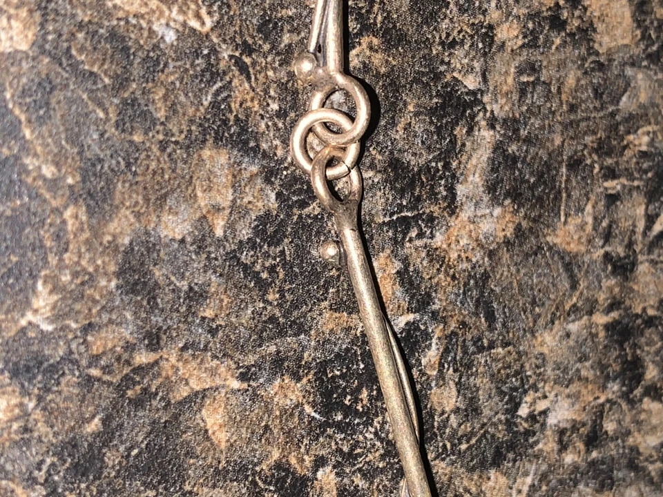 波罗的海琥珀吊坠泪滴纯银复古手工蝴蝶! 圣诞节 — 第 4/4 张图片