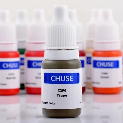 CHUSE Maquillaje Permanente Pigmentos Colores Cejas Tintas Microblading 10ml Taupe