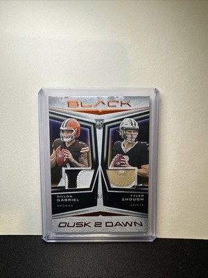 2025 Panini Black Dillon Gabriel Tyler Shough Dusk 2 Dawn RC Patch Citrine /50
