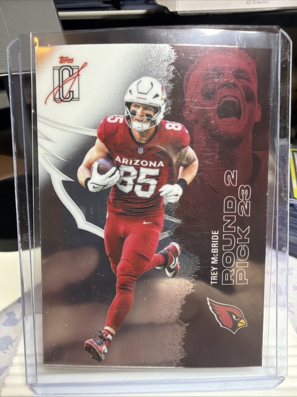 2025 Topps Signature Class Trey McBride Chrome #1 Arizona Cardinals