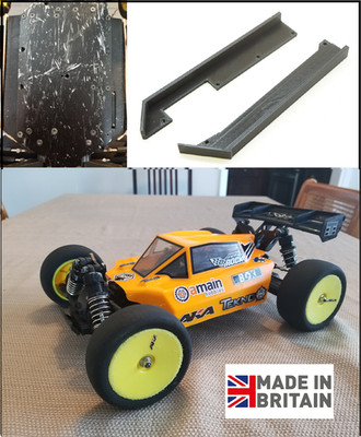 Wide Side Guards Upgrade für Losi Mini 8ight / Tekno EB410 Body Conversion