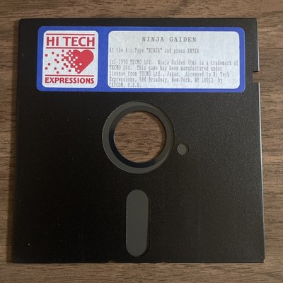 NINJA GAIDEN PC Game by Hi Tech Expressions | 1990 5.25 Floppy Disk UNTESTED