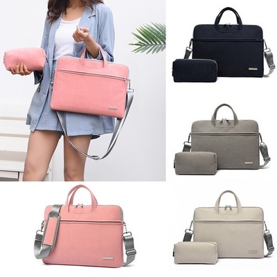 PU Leather Women Laptop Bag Notebook Carrying Case Briefcase For Macbook Air 13.