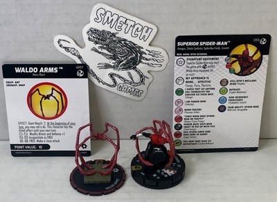 SVC 055 Superior Spider-Man Super Rare + Equip Heroclix & Venom Absolute Carnage