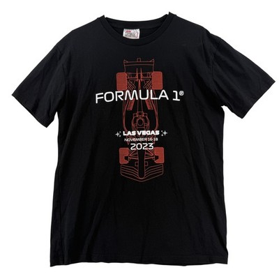 Formula 1 Las Vegas Grand Prix Shirt Mens Large Black Racing 2023 Graphic Tee