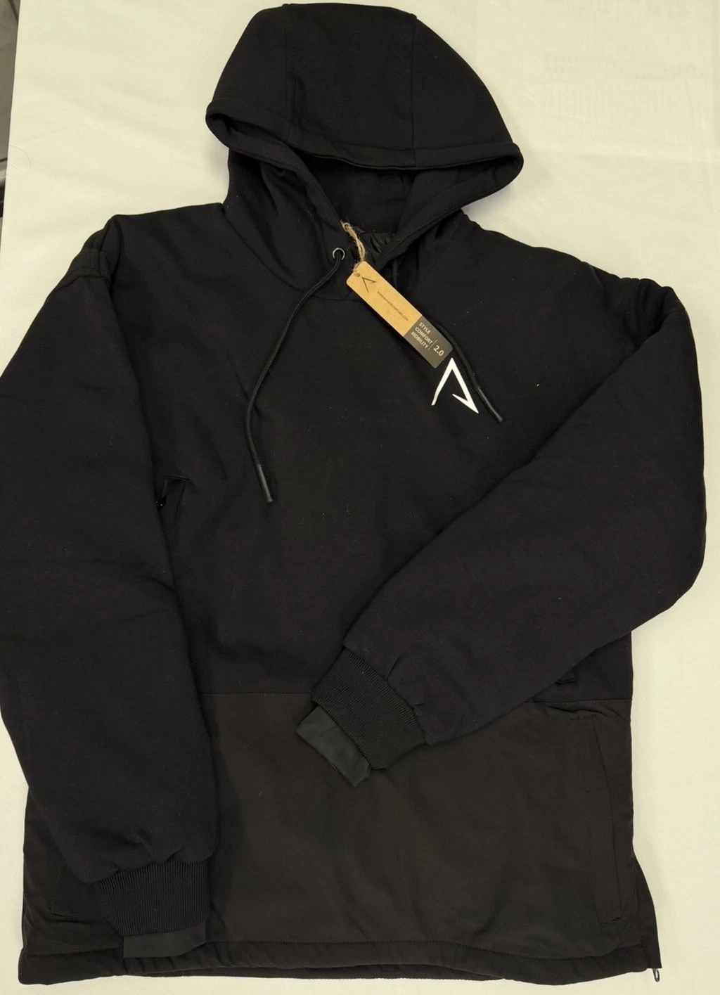 NWT Alphatech Softflex Light Black Snow Hoodie Insulated Ski Snowboard Jacket