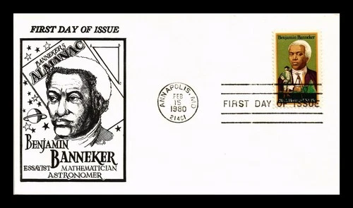 DR JIM STAMPS US COVER BENJAMIN BANNEKER BLACK HERITAGE FDC JACK DAVIS CACHET