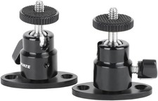 1/4"-20 Mini Ball Head with Ceiling Mount for CCTV Video Wall Monitors Moun.