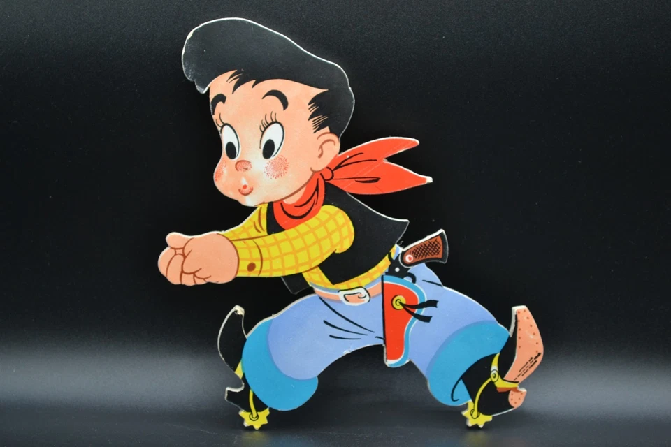 Vtg Dolly Toy Co. Wall Hangings Western Horse Boy Cow Lot of 4 patent pending - Image 4 of 4