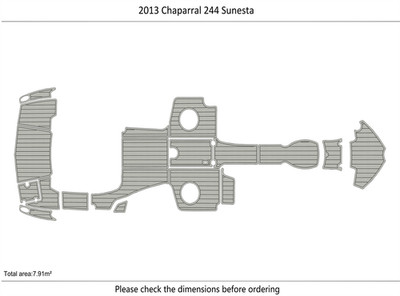 2013 Chaparral 244 Sunesta DuraEVA Boat flooring