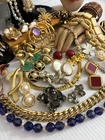 Vintage-Now Gold Tone Jewelry Lot Juliana Trifari Monet Napier Anne Klein Weiss