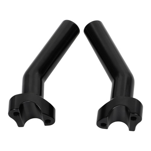 CNC 6.5" Pullback Handlebar Risers For Harley Low Rider Fat Boy FLSTF Road King - Picture 14 of 18
