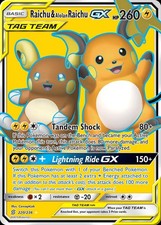 Pokemon Raichu & Alolan Raichu-GX (220/284) Unified Minds NM HOLO on eBay