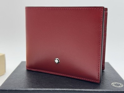 MONTBLANC MEISTERSTUCK RED RUSSET LEATHER 6CC WALLET NEW 100% GENUINE ~$550