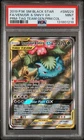 2019 POKEMON SM BLACK STAR PROMO #SM229 FULL ART/VENUSAUR & SNIVY GX PSA 9