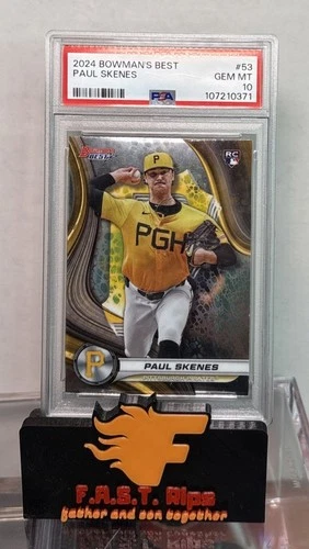 Paul Skenes 2024 Bowman’s Best Rookie RC #53 PSA 10 GEM MINT Pittsburgh Pirates