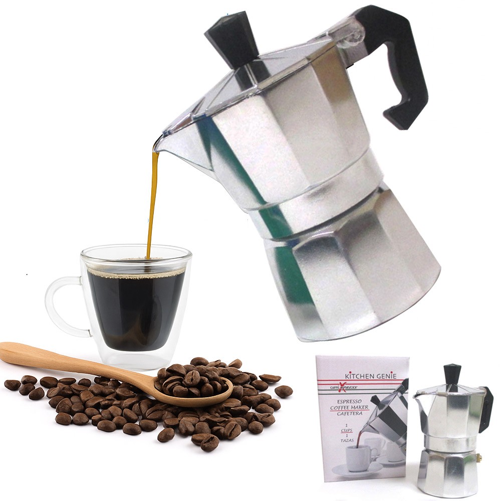 Cafetera Espresso Latte Coffeemaker Mini 1 Cup Pot